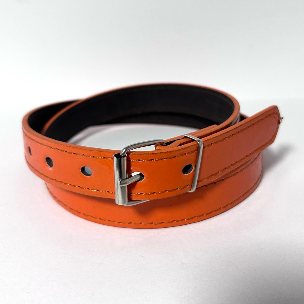 Fashion Belt Dark Orange-SHINY
